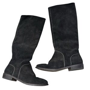 UGG Black Suede Knee-High Boots